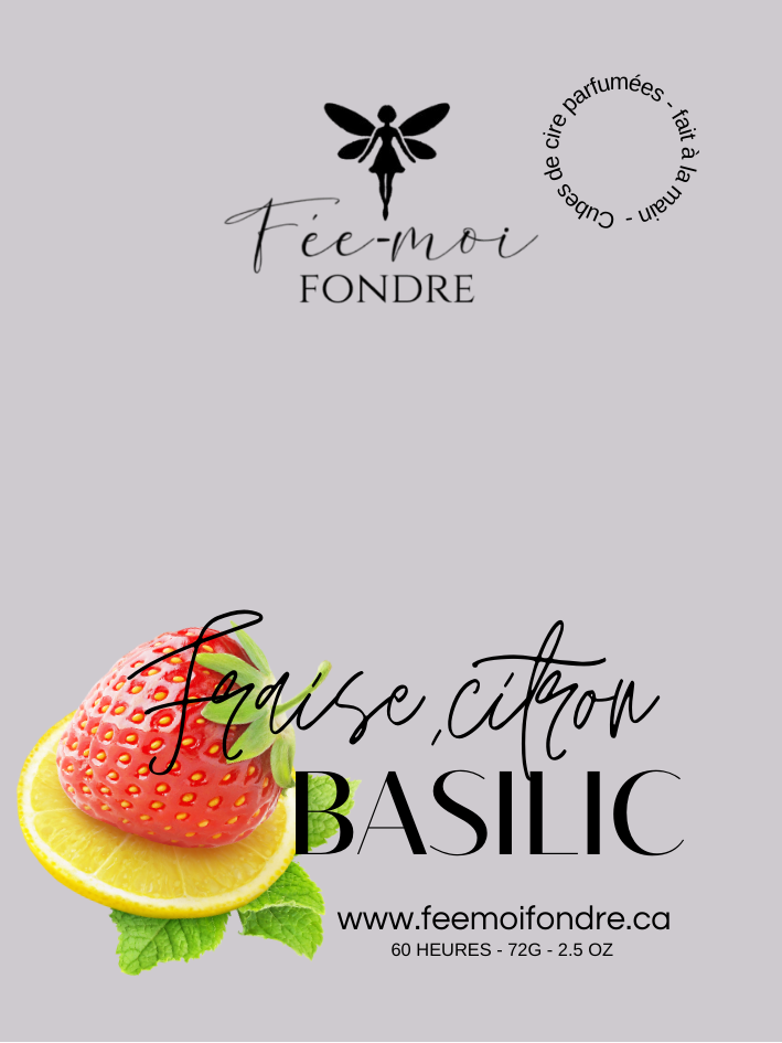 Fraise, citron et basilic