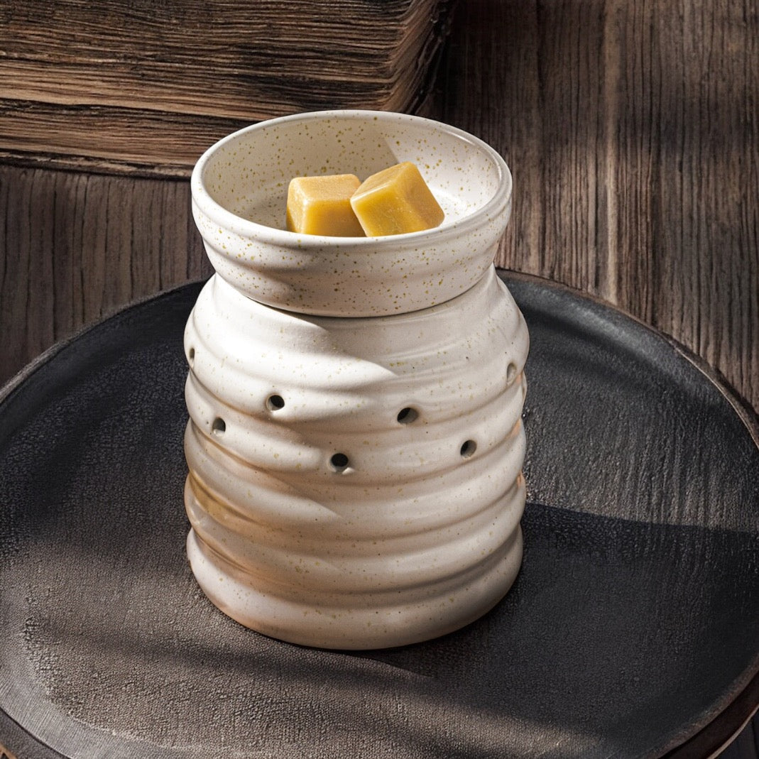 Brûleur électrique blanc crème