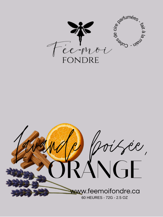 Lavande, santal et orange